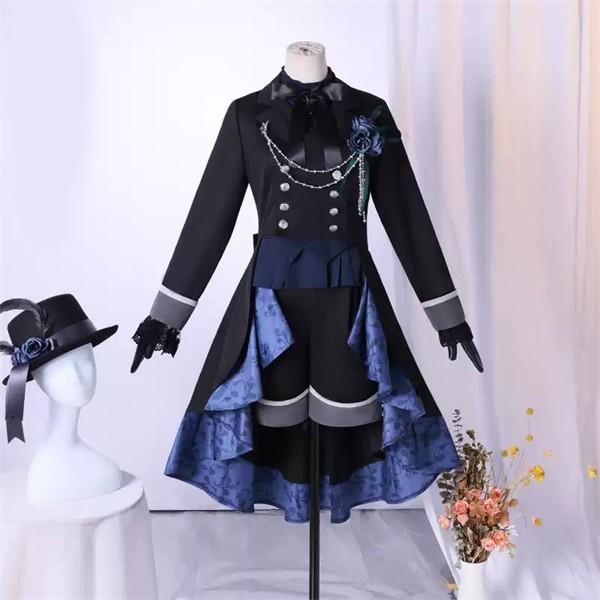【一部分3日内出荷】黒執事 緑の魔女編 シエル ファントムハイヴ 黒バラ 黒いバラ コスプレ衣装 セット 礼服 衣装 シエル・ファントムハイヴ ウィッグ付き コスチューム