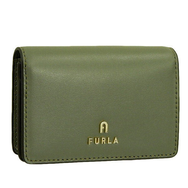 フルラ 名刺入れ レディース アウトレット 名刺ケース カードケース レザー グリーン カメリア FURLA CAMELIA-CARD CASE M WP00370AX07330J000
