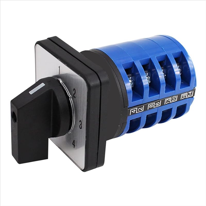 myoseya 回転カム切替スイッチ ユニバーサル ロータリーカムセレクター 電源スイッチ ロータリースイッチ チェンジオーバースイッチ タイプA 220V/32A 4ポジション 6,403円