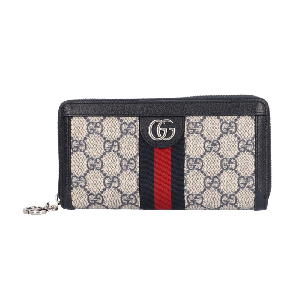 グッチ GGジップ アラウンドウォレット オフィディア 長財布 GGスプリームキャンバス 523154 GUCCI 中古
