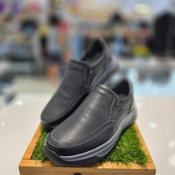 セーブゾーン04 男性コンフォートカジュアルバンディング超軽量スリップオンスニーカーA ブラック 3333MQ58 (S40953532)