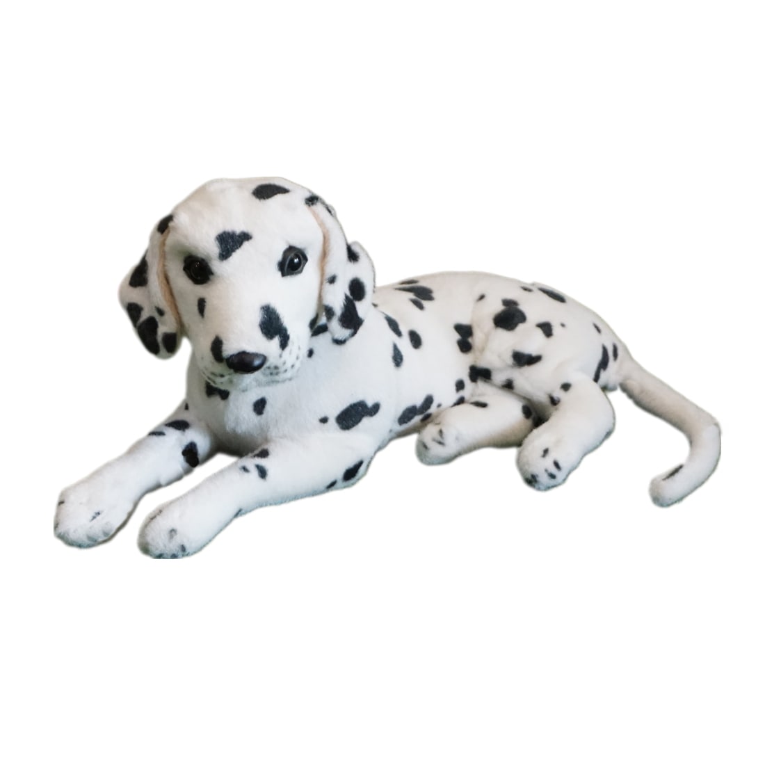 犬動物 ぬいぐるみ サプライズ プレゼント ギフト ペットぬいぐるみ ダルメシアン犬のぬいぐるみ 景品-うつぶせの姿勢-長さ38cm/15インチ