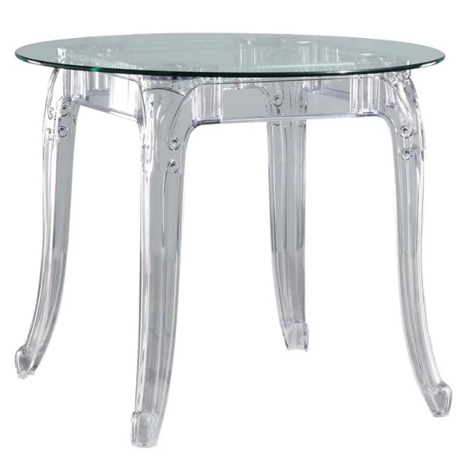 透明アクリルテーブルラウンドコーヒー家具正方形アクリルテーブルサイドテーブル丸型と正方形の透明なアクリルコーヒーテーブルアクリル結婚披露宴ラウンドガラスモダンテーブルダイニングテーブル