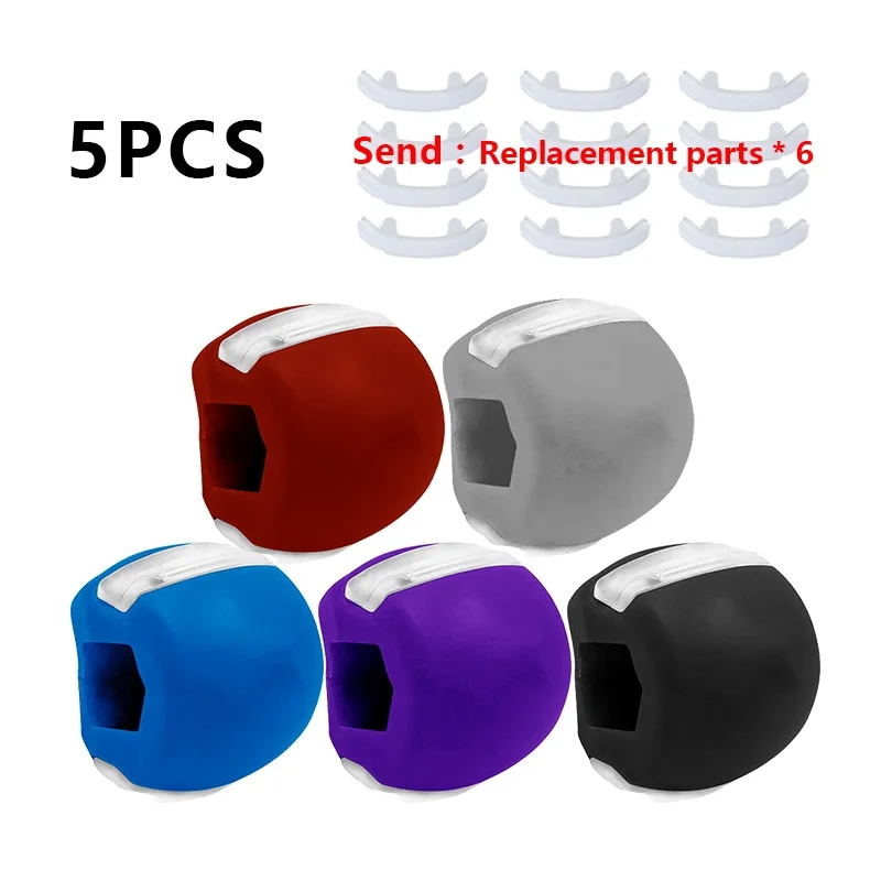 ホームマッスルトレーニング用のさまざまなエクササイズ さまざまなサイズのシリカゲル フィットネスボール 首の顔のトレーニング 5pcs