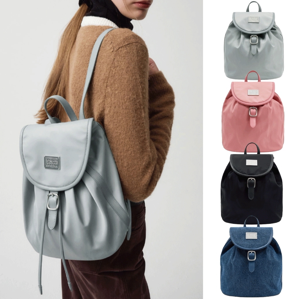 CLASSIC LOGO BUCKLE BACKPACK (4 colors)