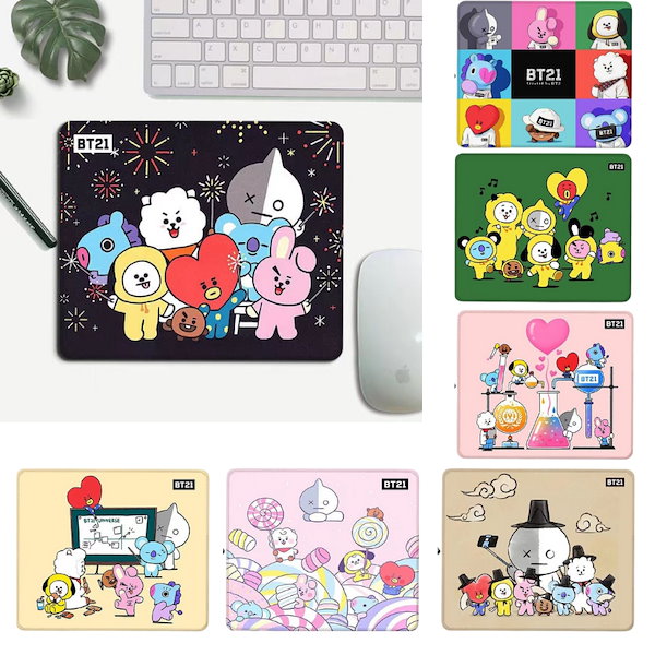 Qoo10] BT21 BTS マウスパッド 可愛い ゲーム ク