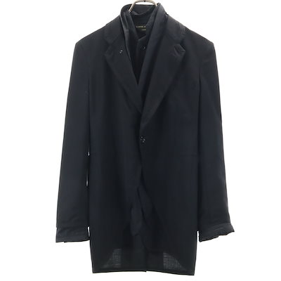 COMME des GARCONS HOMME PLUS コムデギャルソンオムプラス 2013年 3枚レイヤード テーラードジャケット XS ブラック メンズ 古着