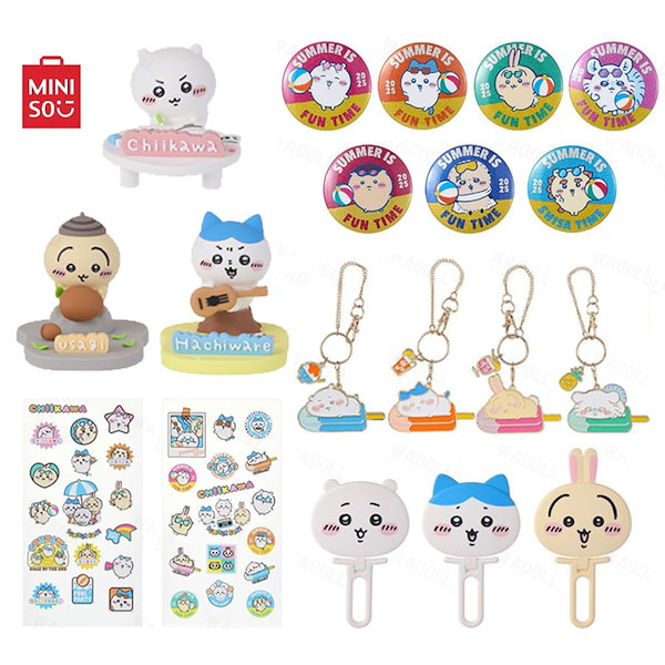 ちいかわ　缶バッジ　キーホルダー　シール　他　まとめ売り Qoo10] メイソウ 大量更新！ちいかわ 公式正規品【夏限定】