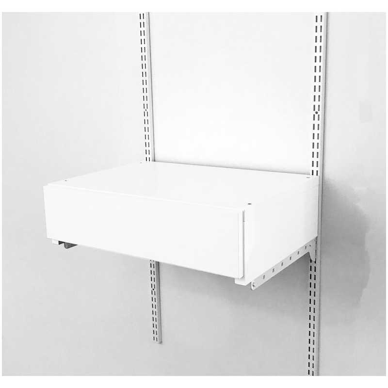 藤山　ブラケットセット 薄型引出BOX1段 Fitrack(フィットラック) ホワイト　UHB1F60LB