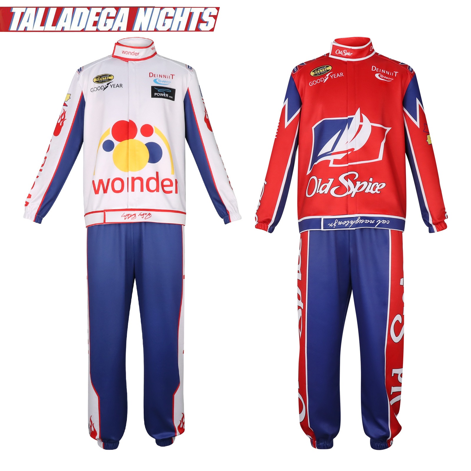 リッキーボビーレーシングスーツcos衣類大人のタラデガナイトコスプレライディングスーツ