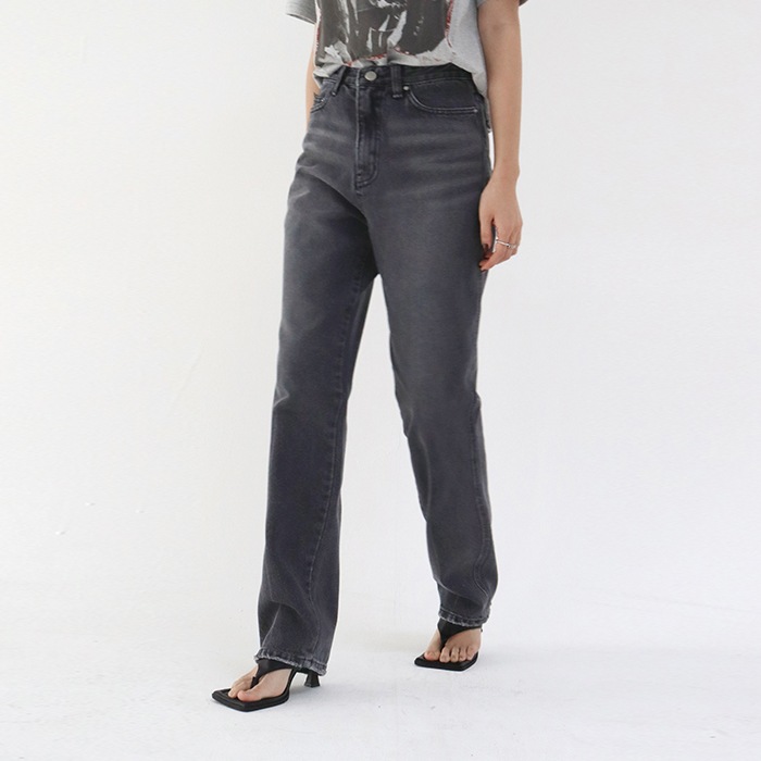 Loom denim Pants [Black denim]
