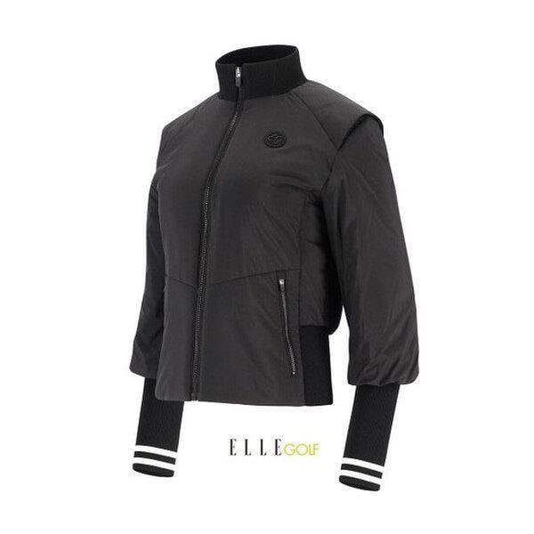 24 女性冬 袖ニット パディングジャンパー 6K81351-199_BP