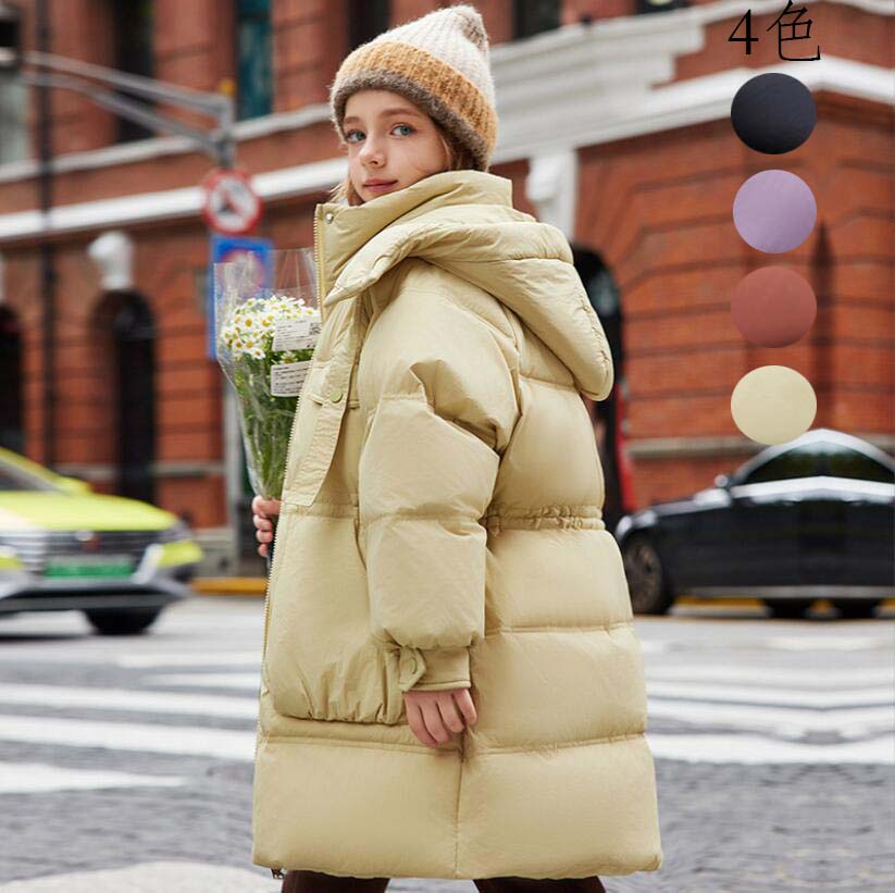 【最安値挑戦】キッズダウンコート 厚手 中綿コート ダウンジャケット キッズコート 子供服 防寒コート ロング丈 ジャケット フード付き ダウンコート 中綿 ベビー服 秋冬 女の子 男の子 通園 通学