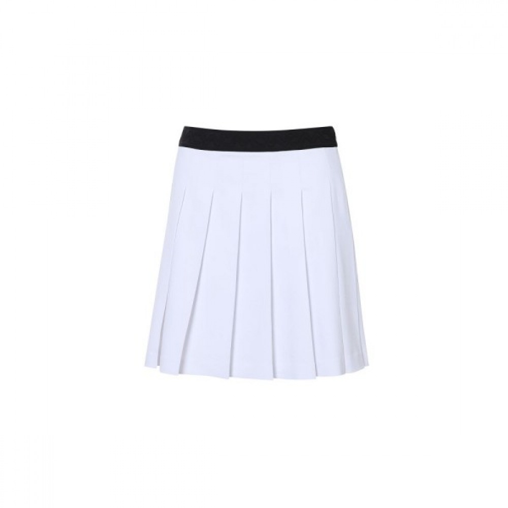 (ワイドアングル) CO モノグラムバンドミドル丈プリーツキュロット L_WWM23Q11W2