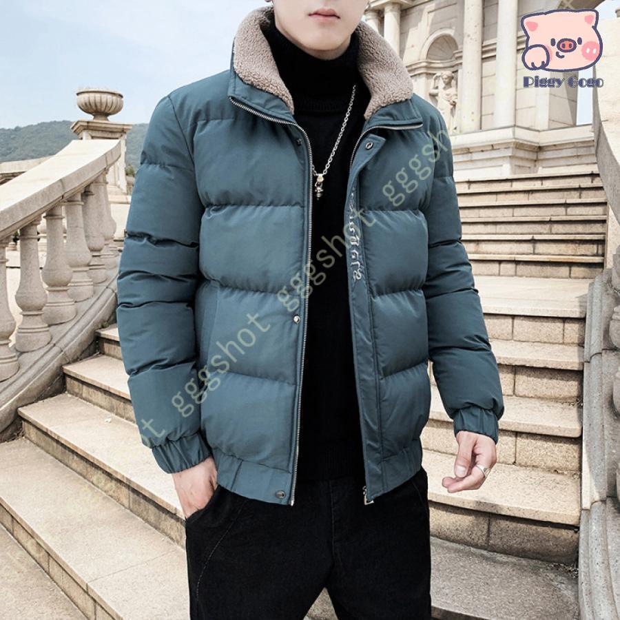 冬の新作アウター メンズ 冬 ジャケット 中綿 ボリューム ネック ハイネック 無地 秋 防寒 メンズファッション 軽量 ユニセックス 男女兼用 秋冬コート ブルゾン 5,050円