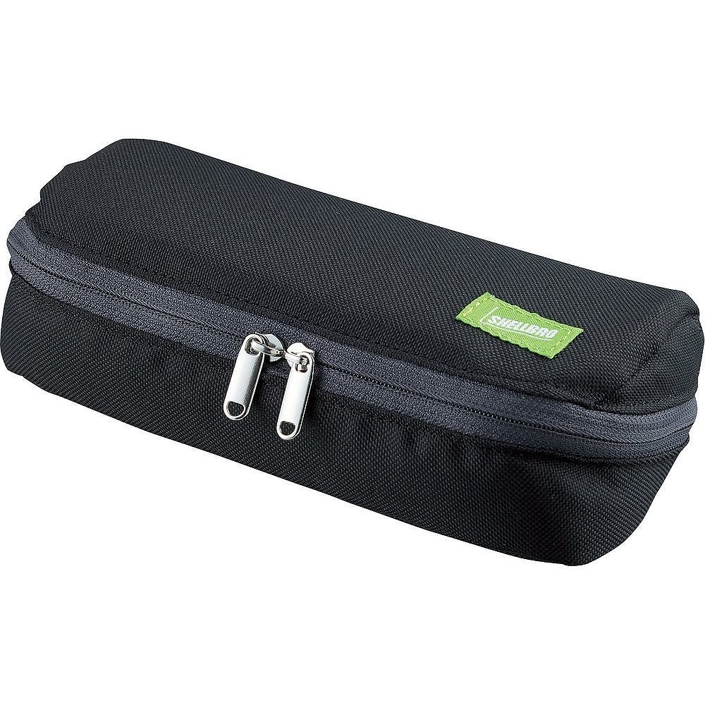 （まとめ買い）ペンケース シェルブロ 大容量 シェル型 ブラックxオレンジ F-VBF190-1 [x3]