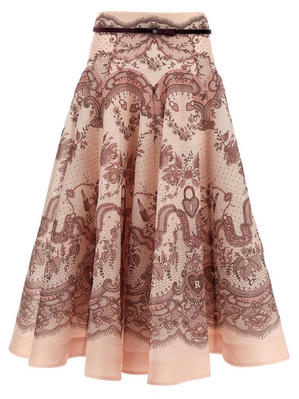 2272SR251PNKLACPRI ピンク 春夏2025 スカート レディース ia