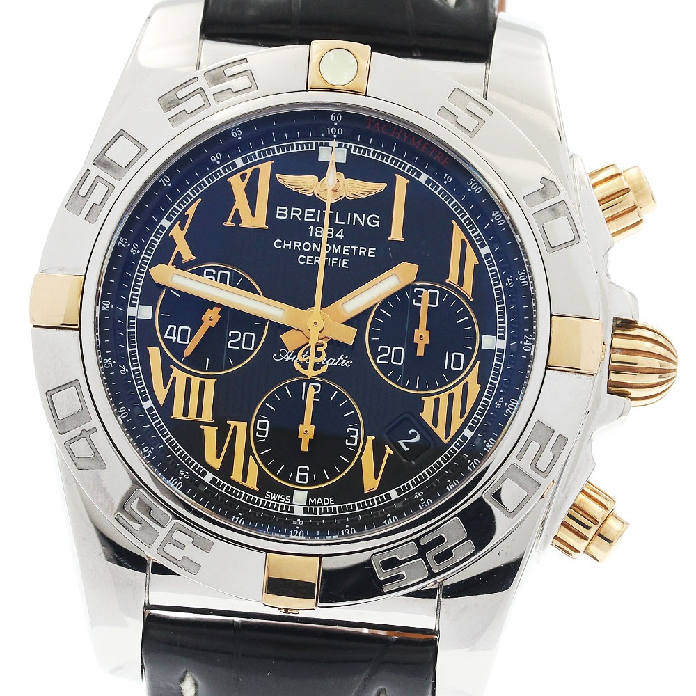 訳あり ブライトリング BREITLING IB0110 クロノマット44 ビコロ クロノグラフ 自動巻き メンズ _897192【中古】