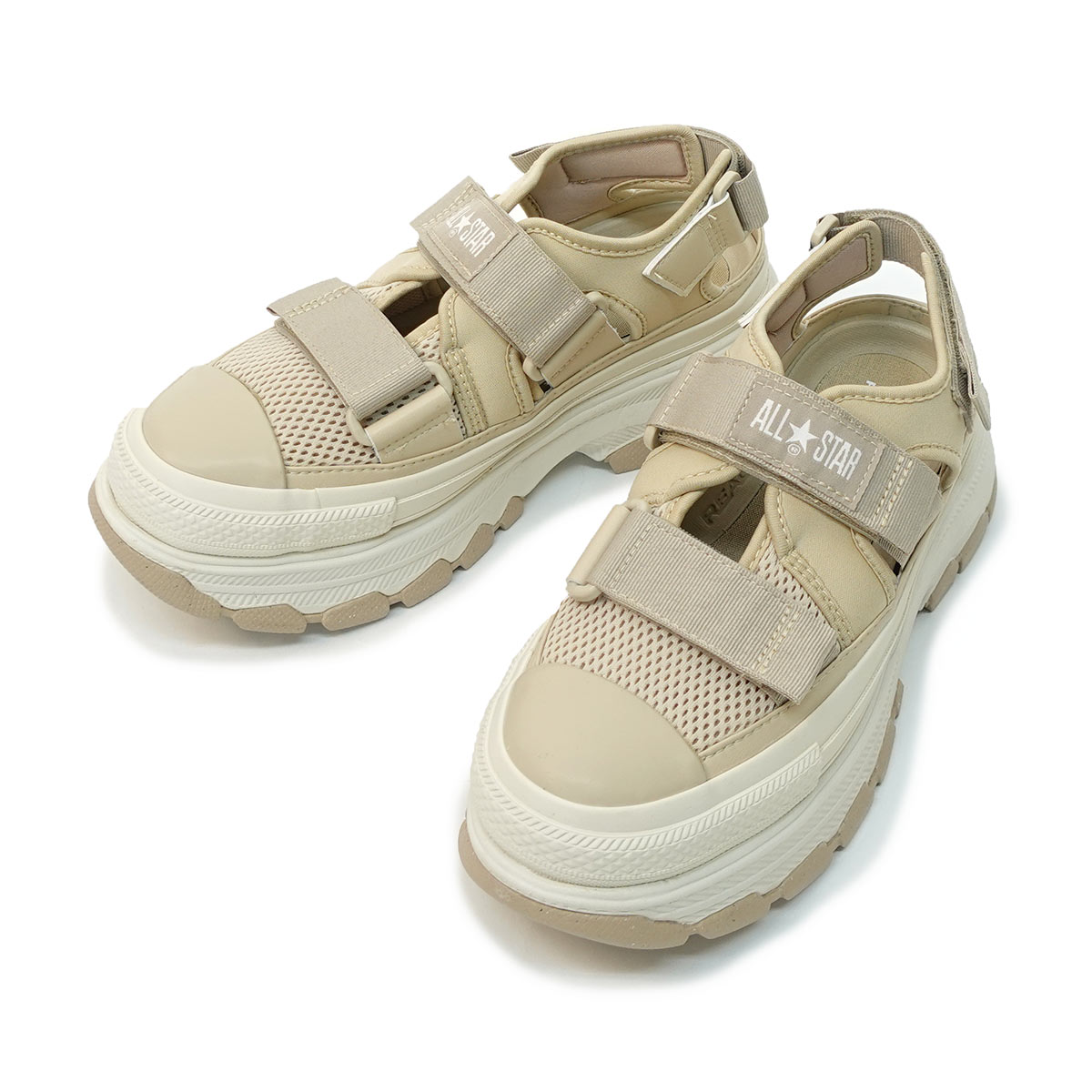 サンダル 厚底 メンズ レディース オールスター（Ｒ）トレックウエーブ サンダル OX サンドベージュTREKWAVE