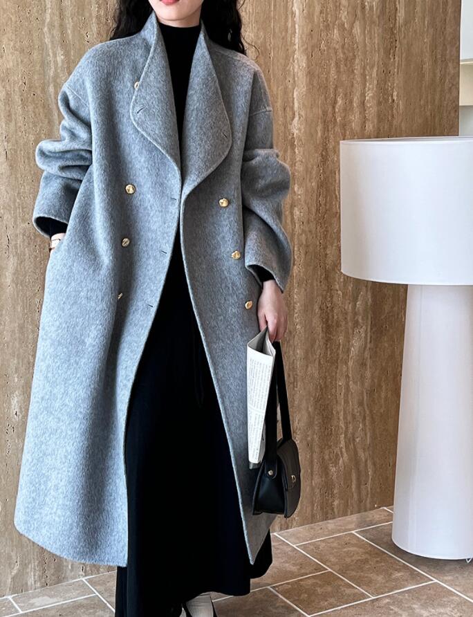 超ロングコート レディース チェスターコート　フード付き　ウール90％　トレンチ コート マキシ丈 チェスターコート ガウンコート ロング 大きいサイズ ロング丈 アウター 大きいサイズ 厚手 通勤