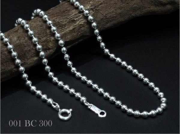 限定入荷 大人気 SV925 ボールチェーン ネックレス3.045(品質保証 スターリングシ