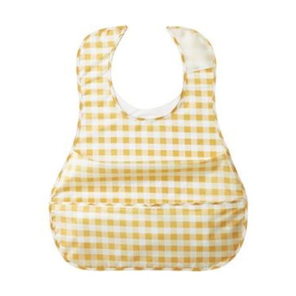 （まとめ）オオサキメディカル プラスハートこぼれにくい食事用エプロン ポケット付サイドタック ベージュ 73753 1枚(×10セット)