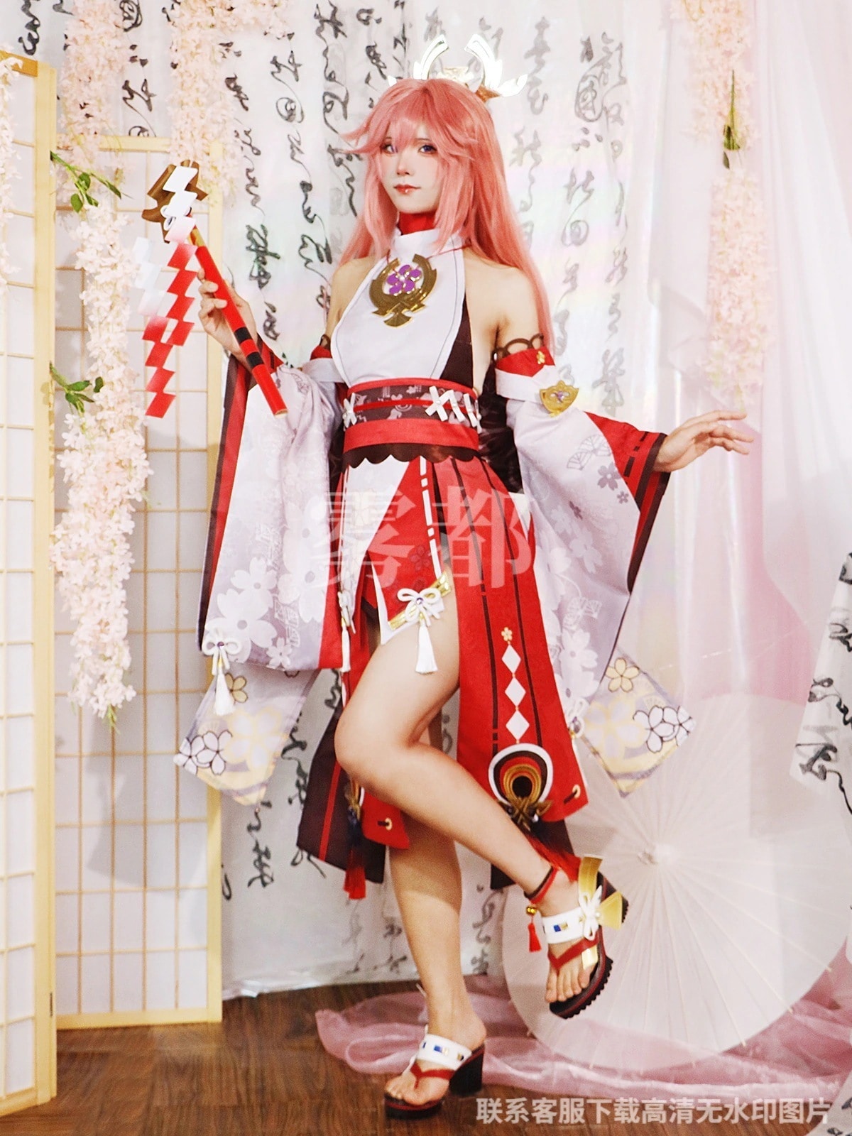 和服コスチュームコスチュームMiko 原神 狐仙 Genshin コスプレ Yae 八重神子 セットアップ