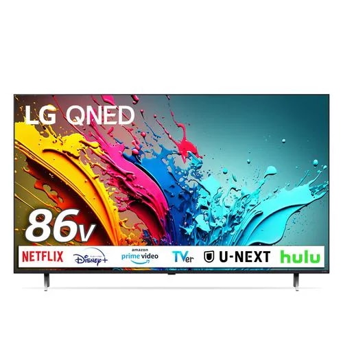 【無料長期保証】LG Electorinics Japan 86QNED85TJA 液晶テレビ 量子ドット86V型 ／4K対応 ／BS 4Kチューナー内蔵 ／YouTube対応 ／Netflix対応