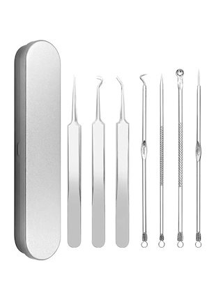 50個角栓 ピンセット 角栓取り 毛抜き コメドプッシャー 毛穴ケアキット にきび