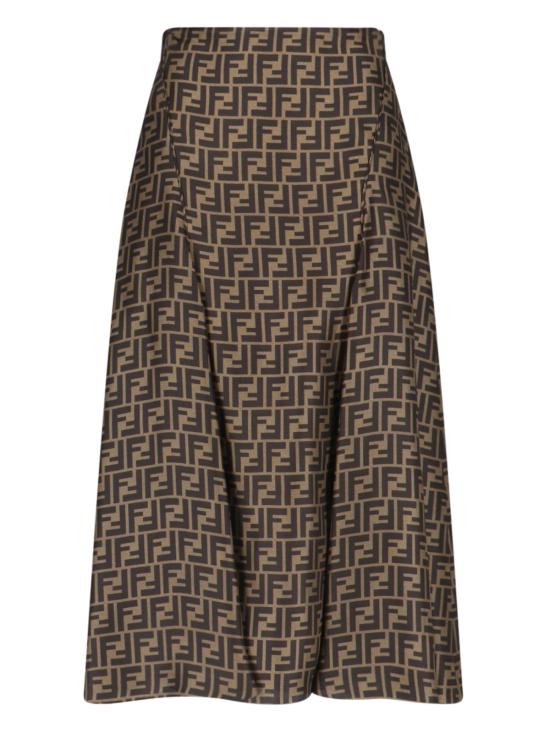 FENDI Women Mid Skirts FQ7601 A8G3 F1440 Brown