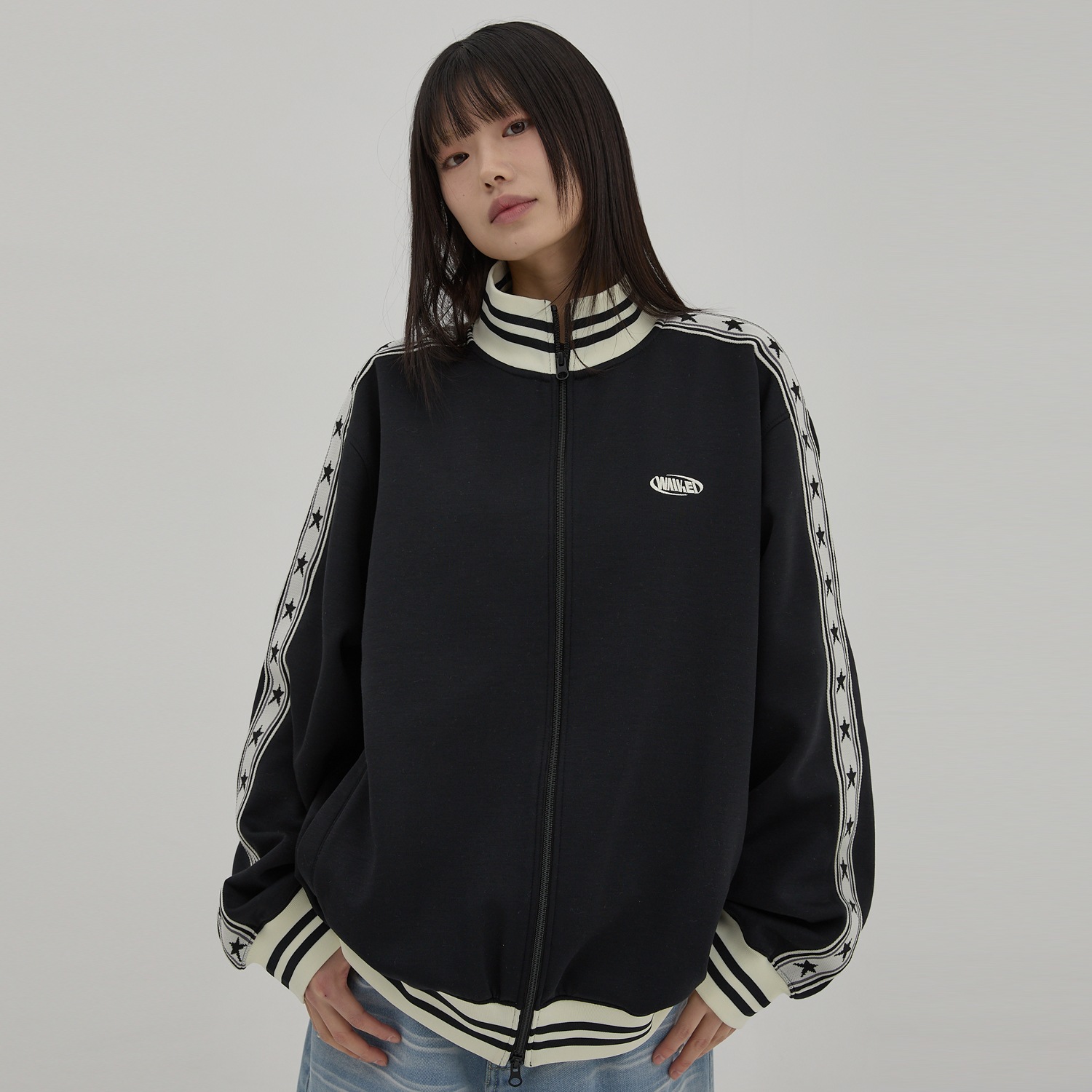 Star Track Jersey Jacket BLACK