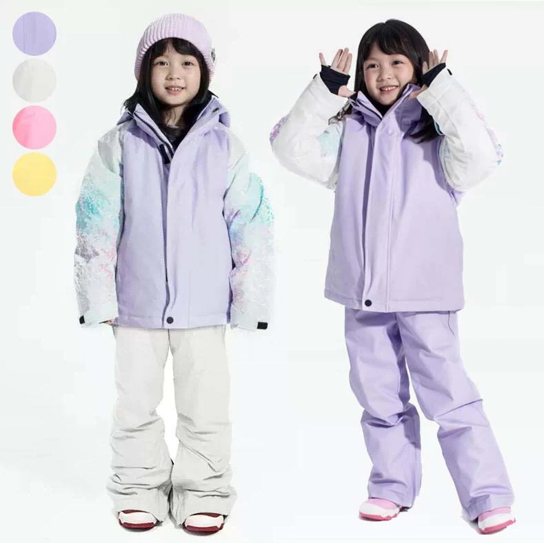 キッズスキーウェア子どもスキーウェア上下セットジャケットパンツ雪遊び防水ボードウェアスノボウェアキッズ子スノーウェアスノーウエアスキーウエア男の子スキーウェア女の