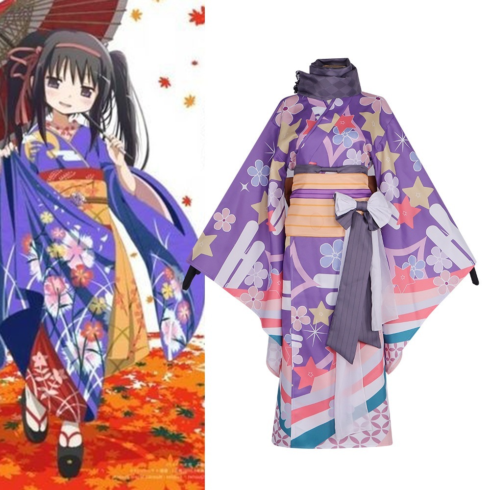 魔法少女まどかマギカ 和装コス 衣装 二次元 暁ほむら まどか 鹿目々花 コスプレ衣装