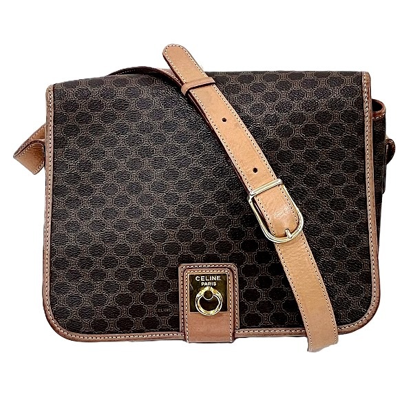 セリーヌ CELINE マカダム ブラウン バッグ ショルダーバッグ レディース 【中古】
