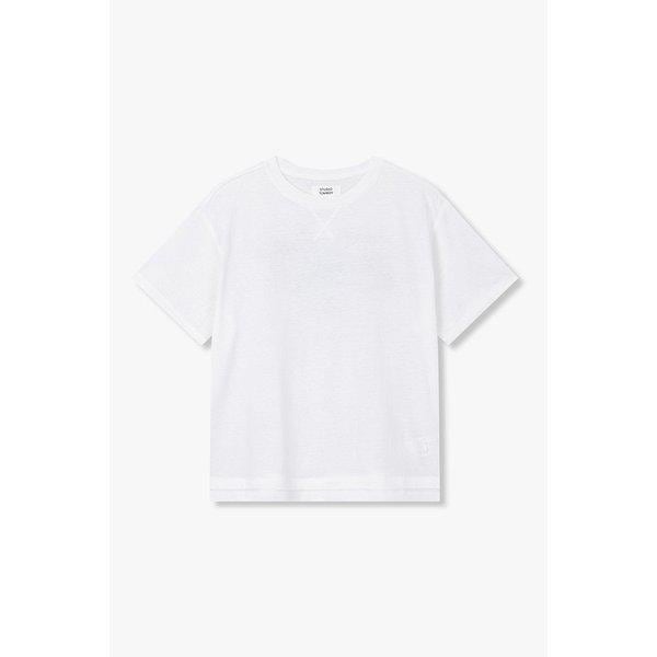 バックレタリングプリント半袖Tシャツ 9106222206002