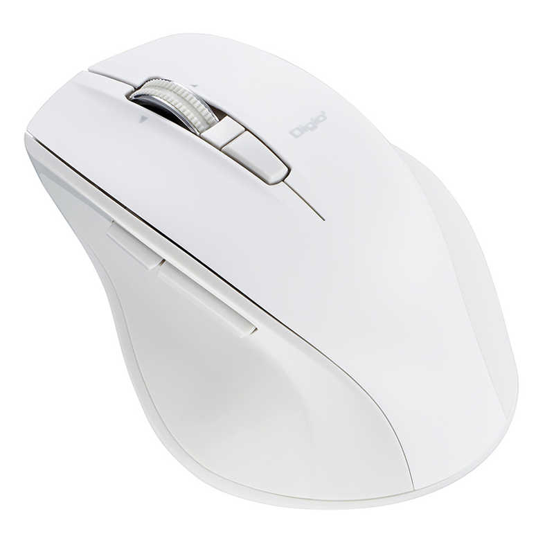 ナカバヤシ　マウス Digio2 神速シリーズ [BlueLED /無線(ワイヤレス) /5ボタン /Bluetooth] Nホワイト　MUS-BKF165NW
