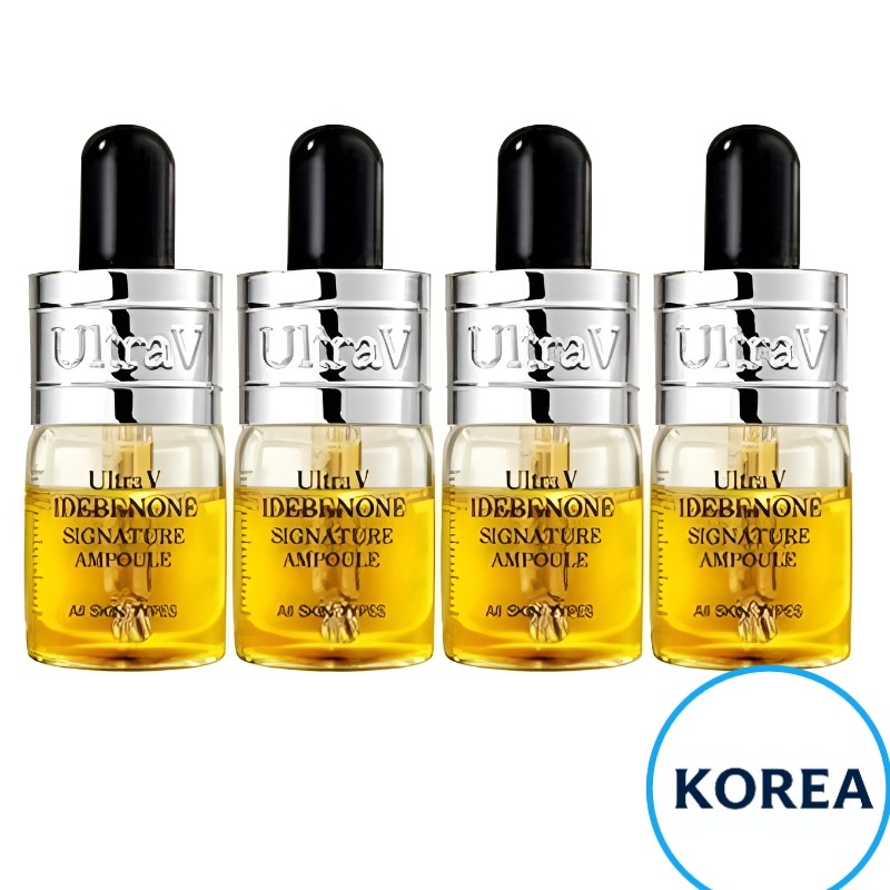 イデベノン シグネチャー アンプル 8ml x 4本 韓国化粧品 美容液 ナイアシンアミド パンテノール 肌のしわ