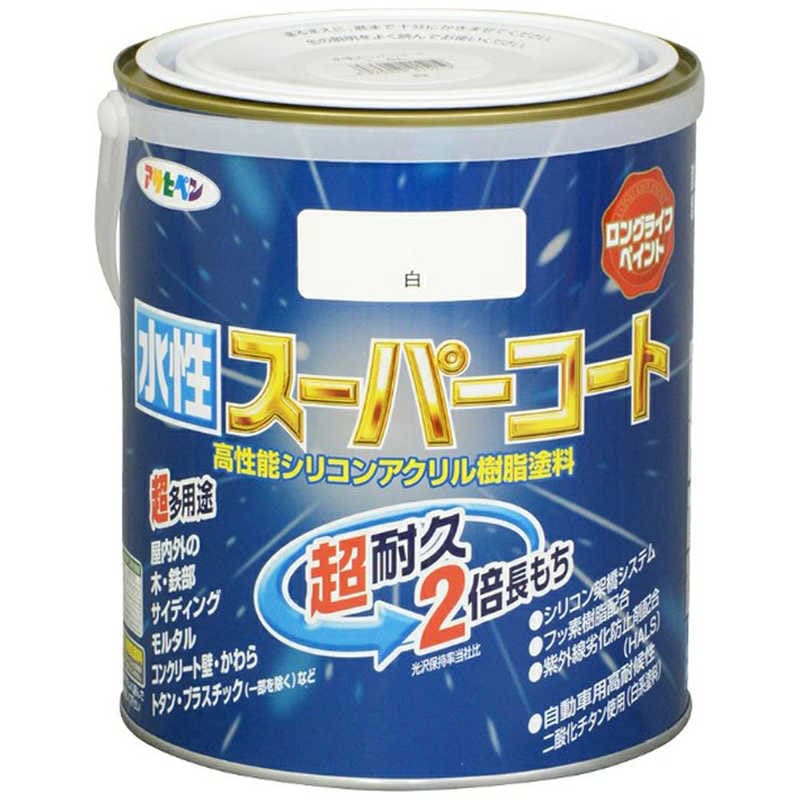 アサヒペン　水性スーパーコート 1.6L (白)　AP900045_