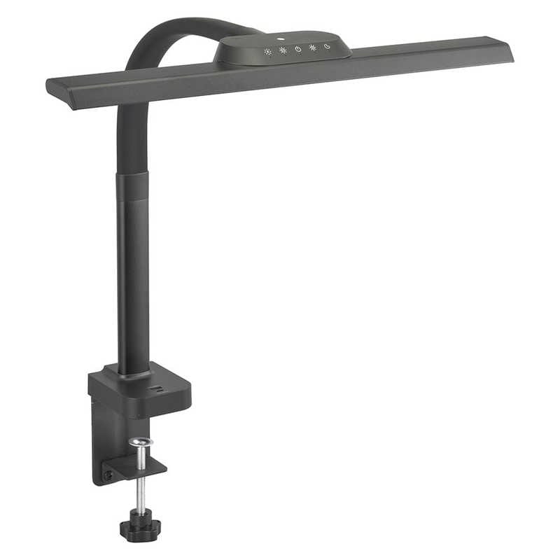 オーム電機　LEDクランプライトTタイプブラック ［LED /昼光色］　AS-LD1118K-K