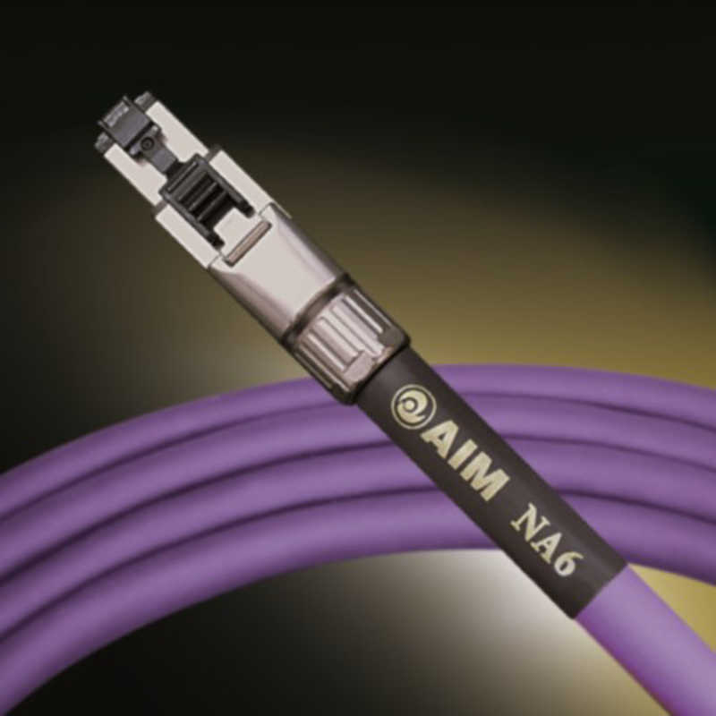 エイム電子　オーディオLANケーブル AIM パープル［0.5m］　NA6-005