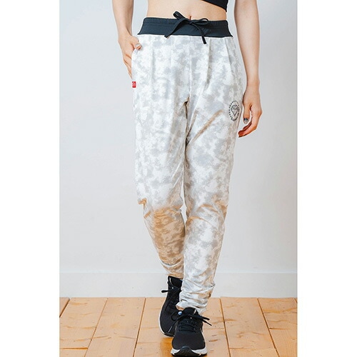 モノトーン ストレッチ パンツ フィットネス ウィメンズ 1532-1446-WHT