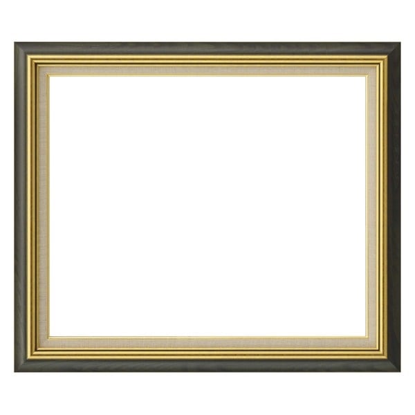 日本製 油絵額縁/フレーム [F30号/グリーン] 壁掛けひも/アクリル/ 8116