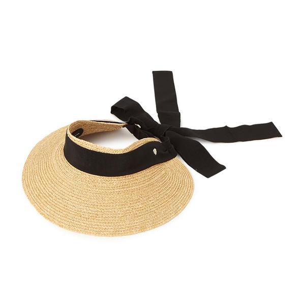 サビーナ 女性用バイザー HAT51251 NATURAL BLACK