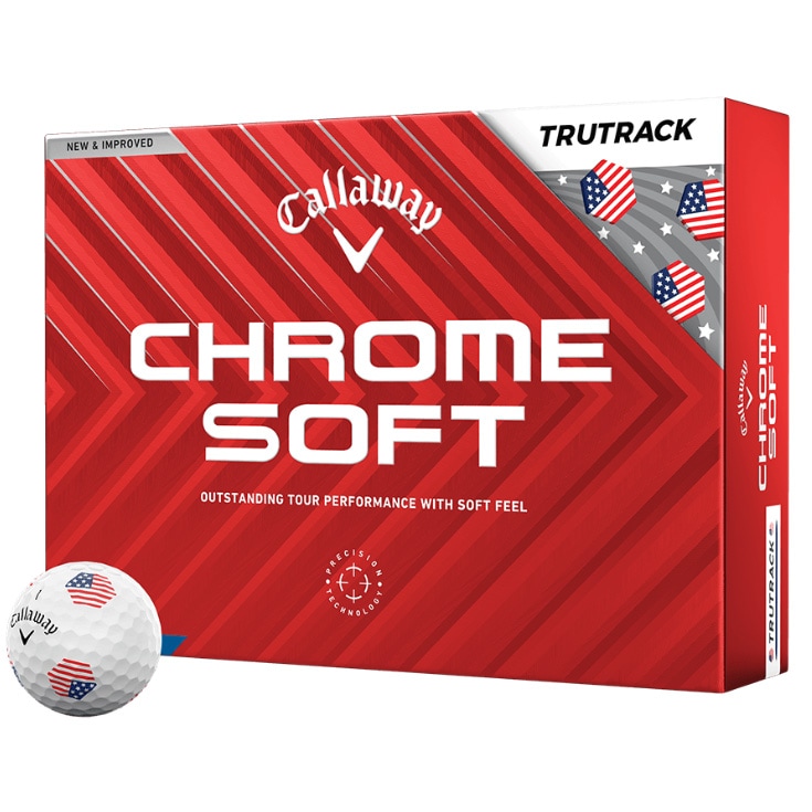 キャロウェイ CHRSFT-TRTRK-USA クロム ソフト USA TRUTRACK ゴルフボール 1ダース 12個入り CHRSFTTRTRKUSA