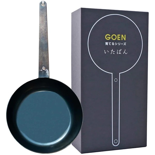 GOEN 鉄フライパン 20cm　フライパン いたぱん 炒め鍋 IH対応 鉄鍋 日本製 焚火フライパン 出張料理人ミツ プロデュース