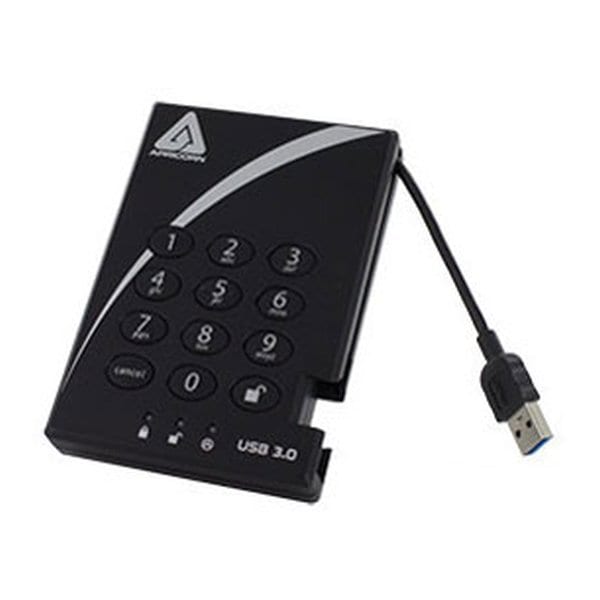 外付けHDD Aegis Padlock - USB 3.0 A25-3PL256-2000 R2 A25-3PL256-2000 R2