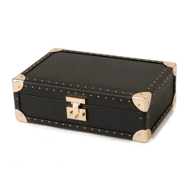 Royal hausen ロイヤルハウゼン 腕時計収納ケース サフィアーノレザー ブラック SWB002-8 ウォッチケース 牛革製8本収納