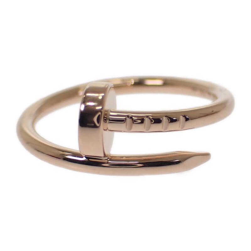 ジュストアンクル スモール 7号 リング K18PG ピンクゴールド 47 レディース 美品 ギフト【Aランク】