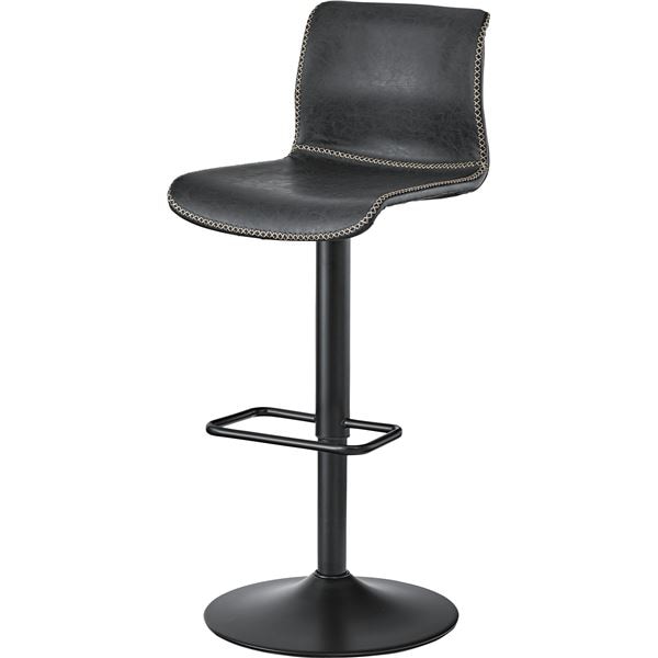 カウンターチェア/椅子 ブラック 約W43xD48xH86-107xSH57-78cm 組立品
