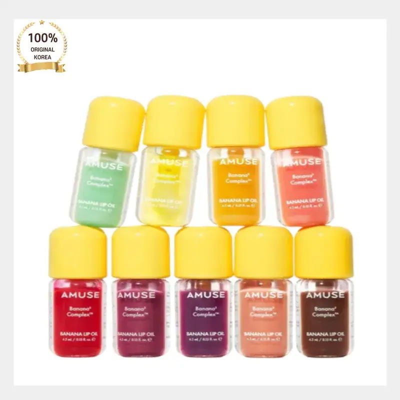 [メガ割 1+1] AMUSE アミューズ バナナ リップオイル 8種 2個セット お得 まとめ買い 唇 ケア 保湿 艶感 ヴィーガン コスメ ぷるぷる リップ 韓国トレンド メイク 正規品 公式